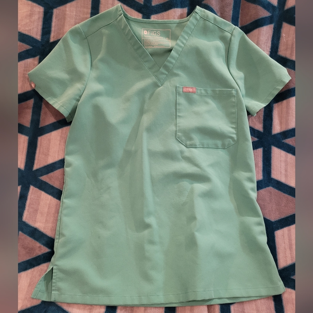 Figs Catarina Scrub Top XS Surgical green